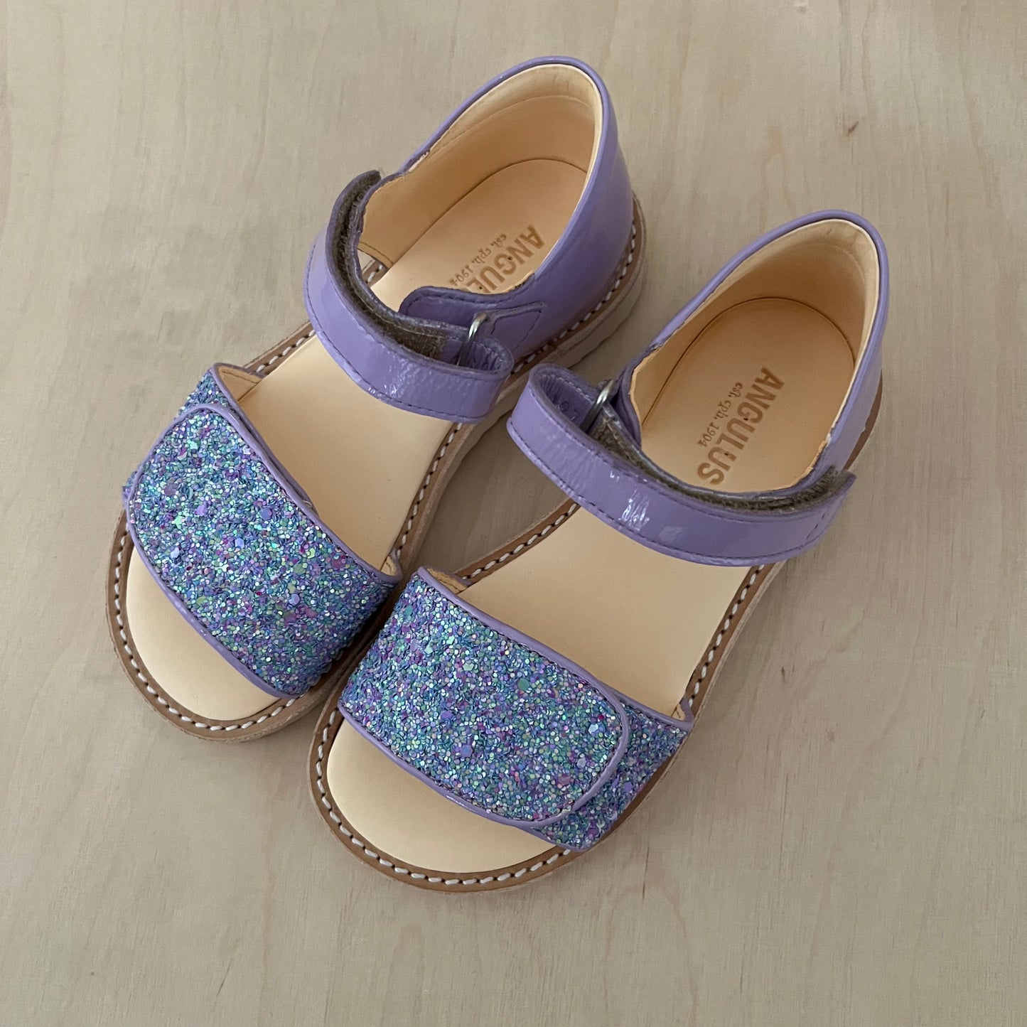 sandaal - lilac confetti glitter