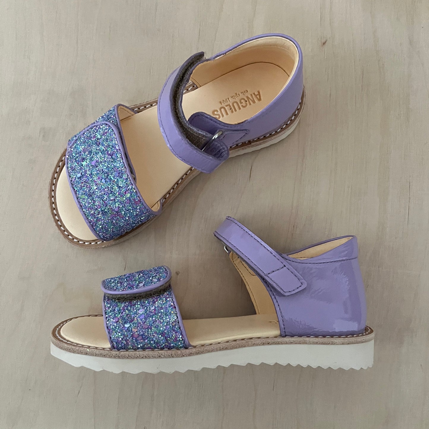 sandaal - lilac confetti glitter