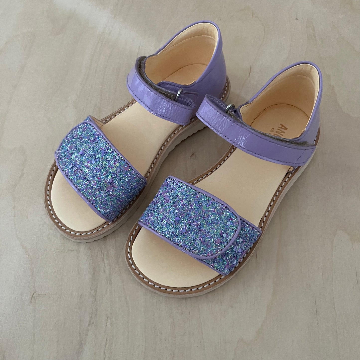 sandaal - lilac confetti glitter