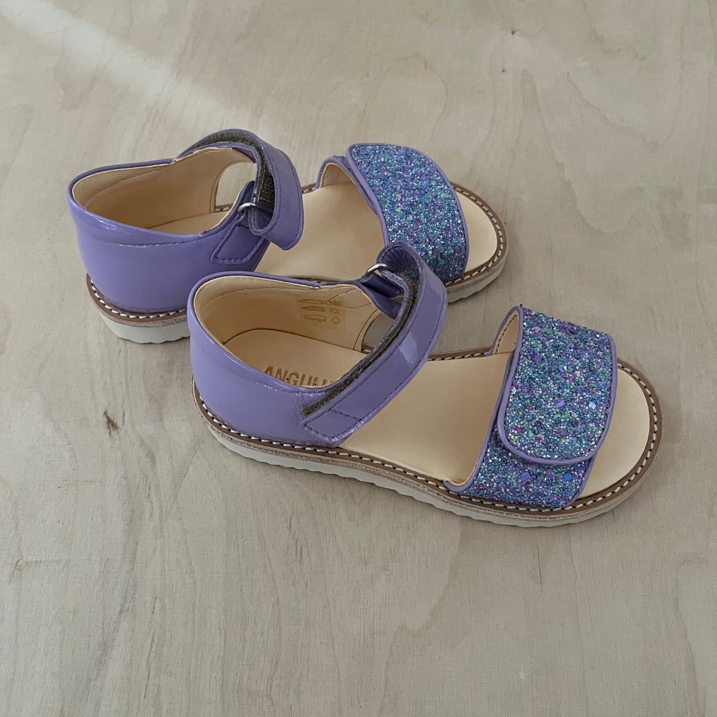 sandaal - lilac confetti glitter