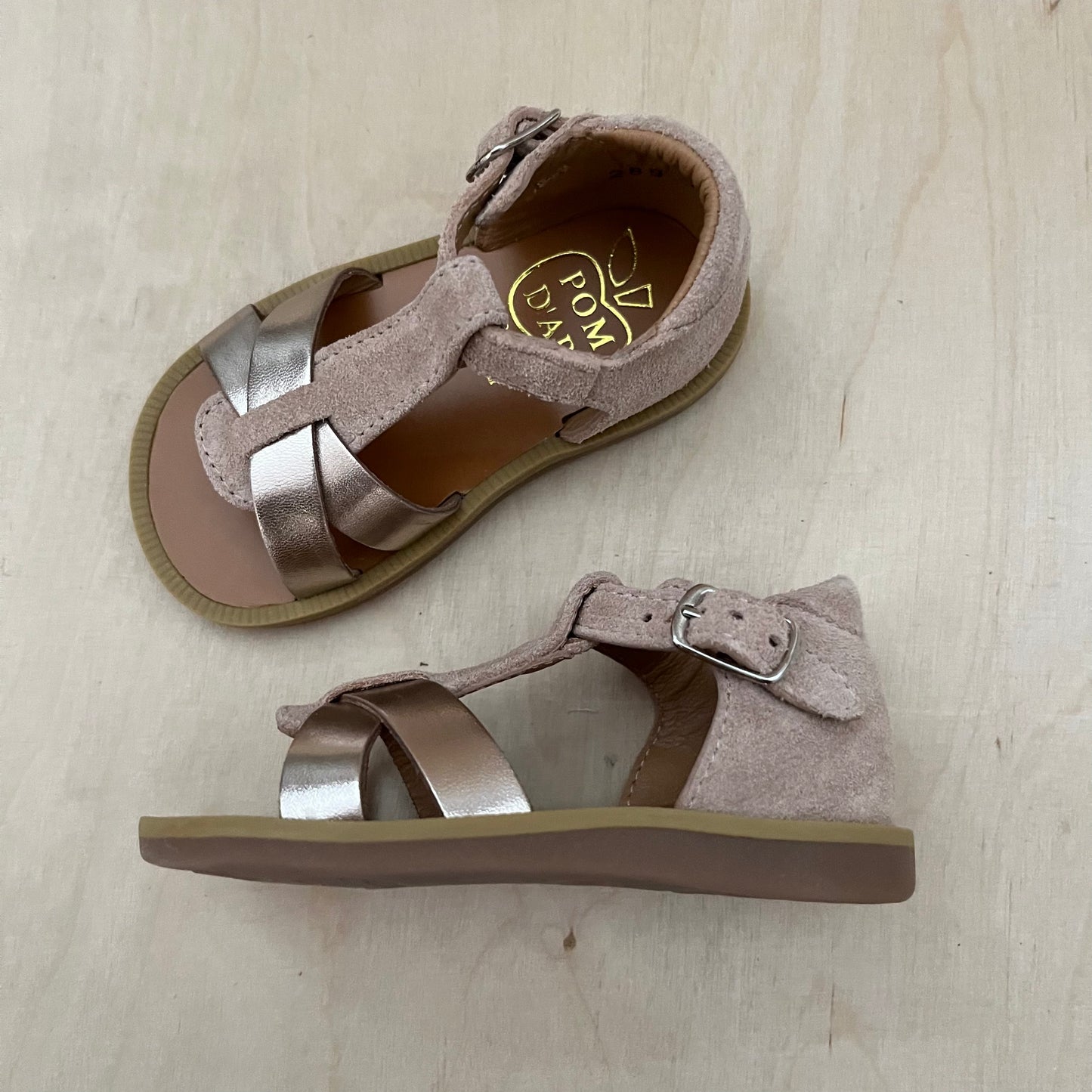 stapsandaal - poppy xexe - rose corail
