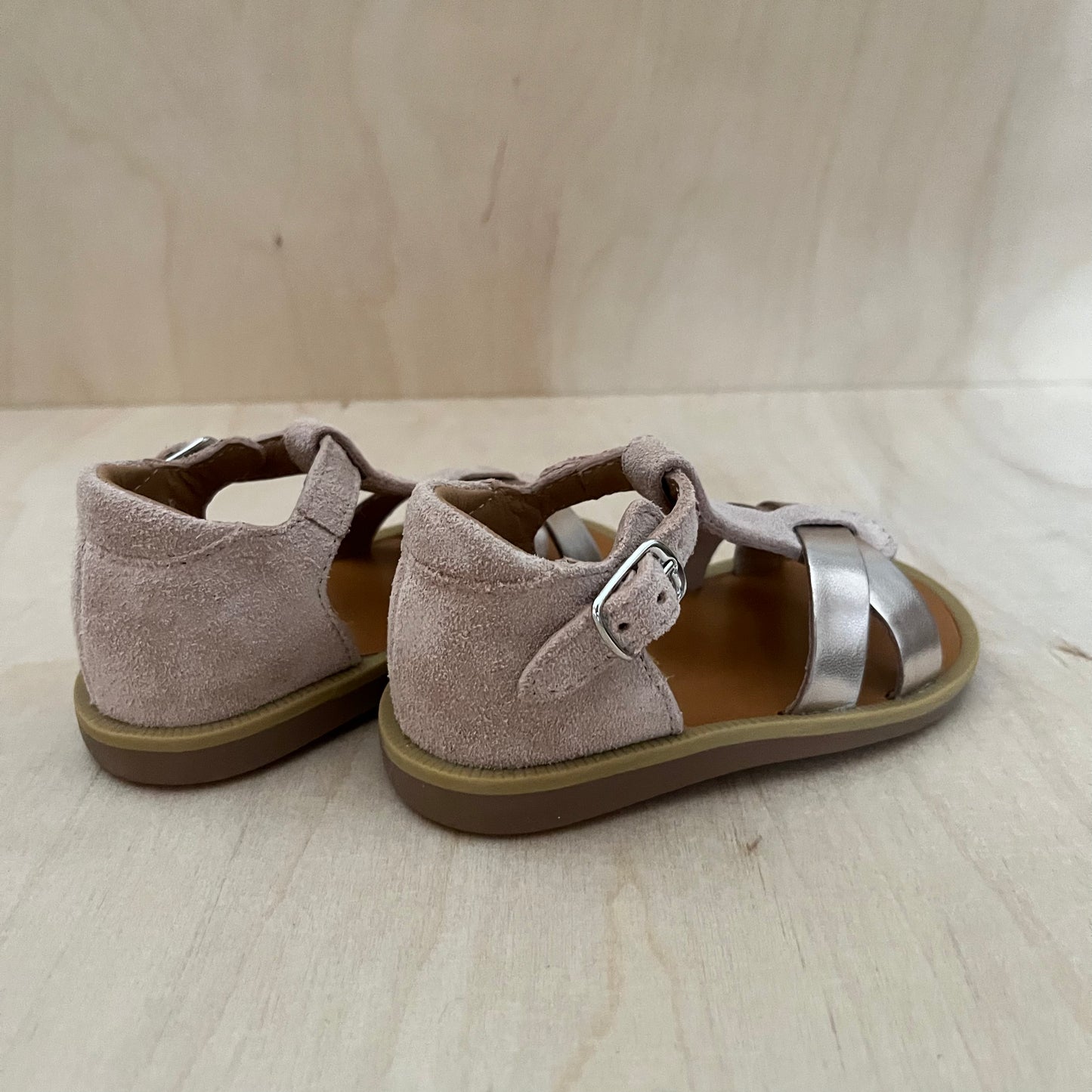 stapsandaal - poppy xexe - rose corail