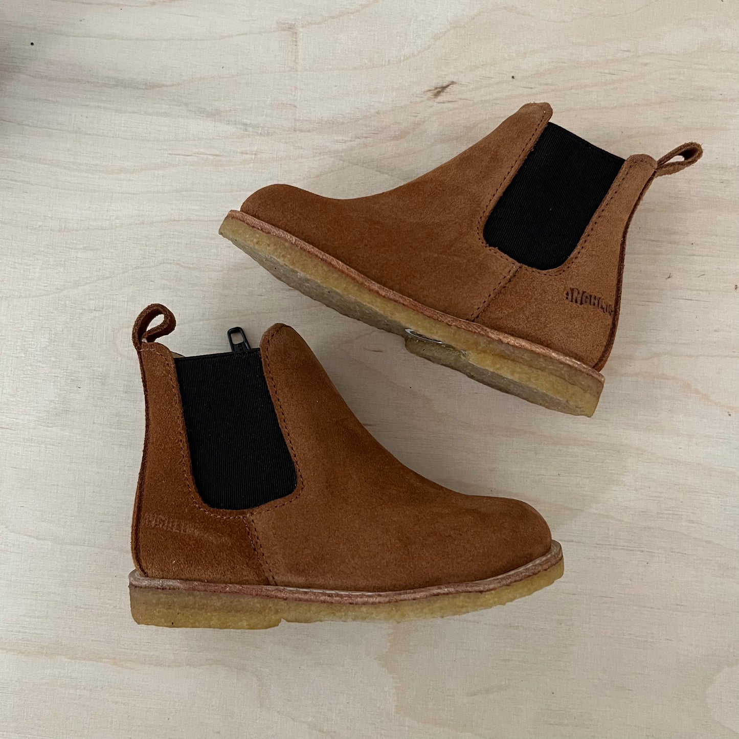 ANGULUS - stapbottine - suede brown