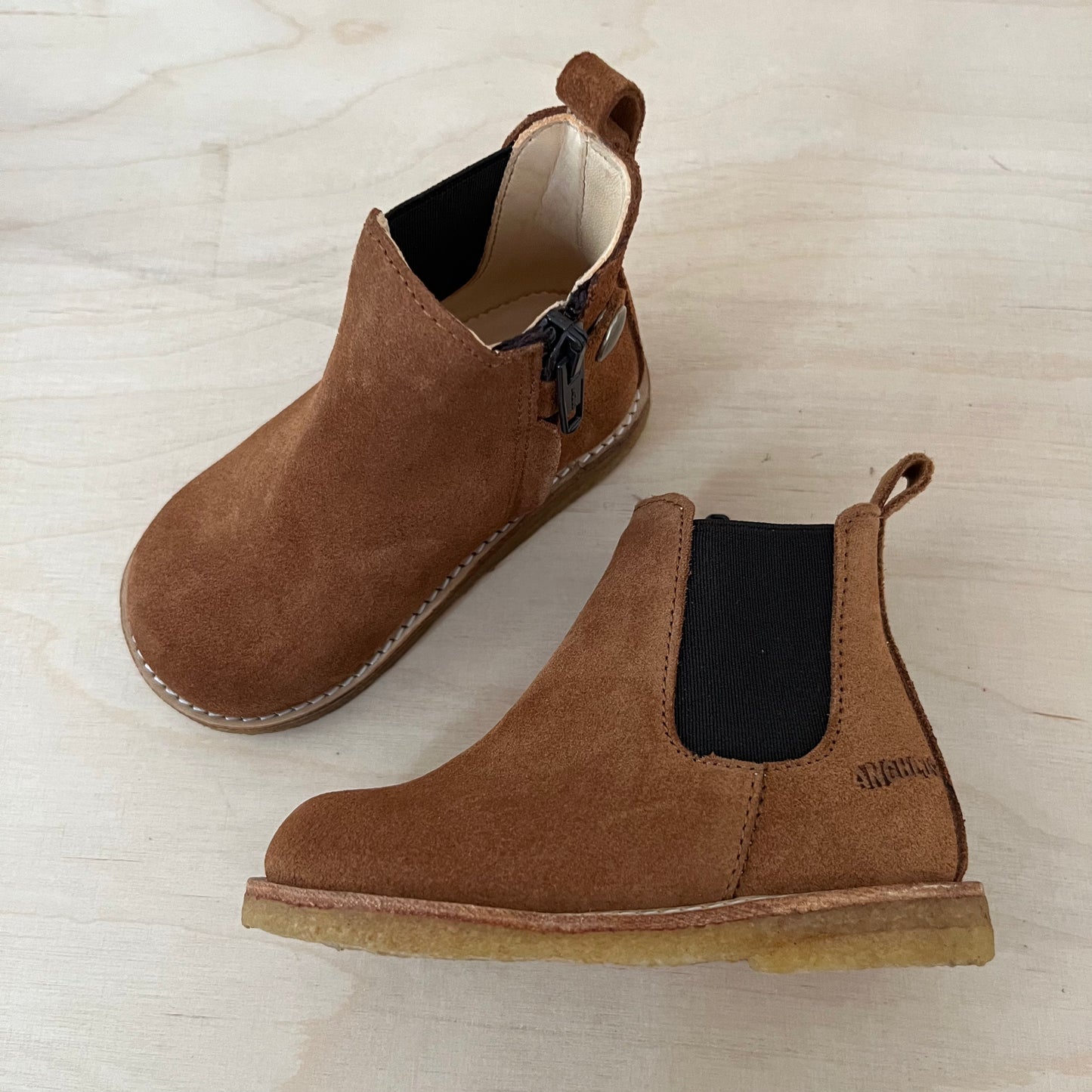 ANGULUS - stapbottine - suede brown