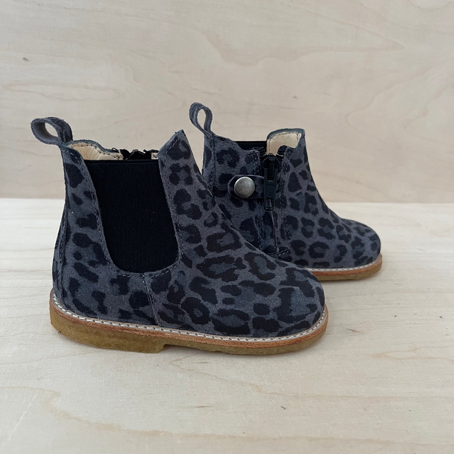 ANGULUS - stapbottine - suede leder - grey leopard