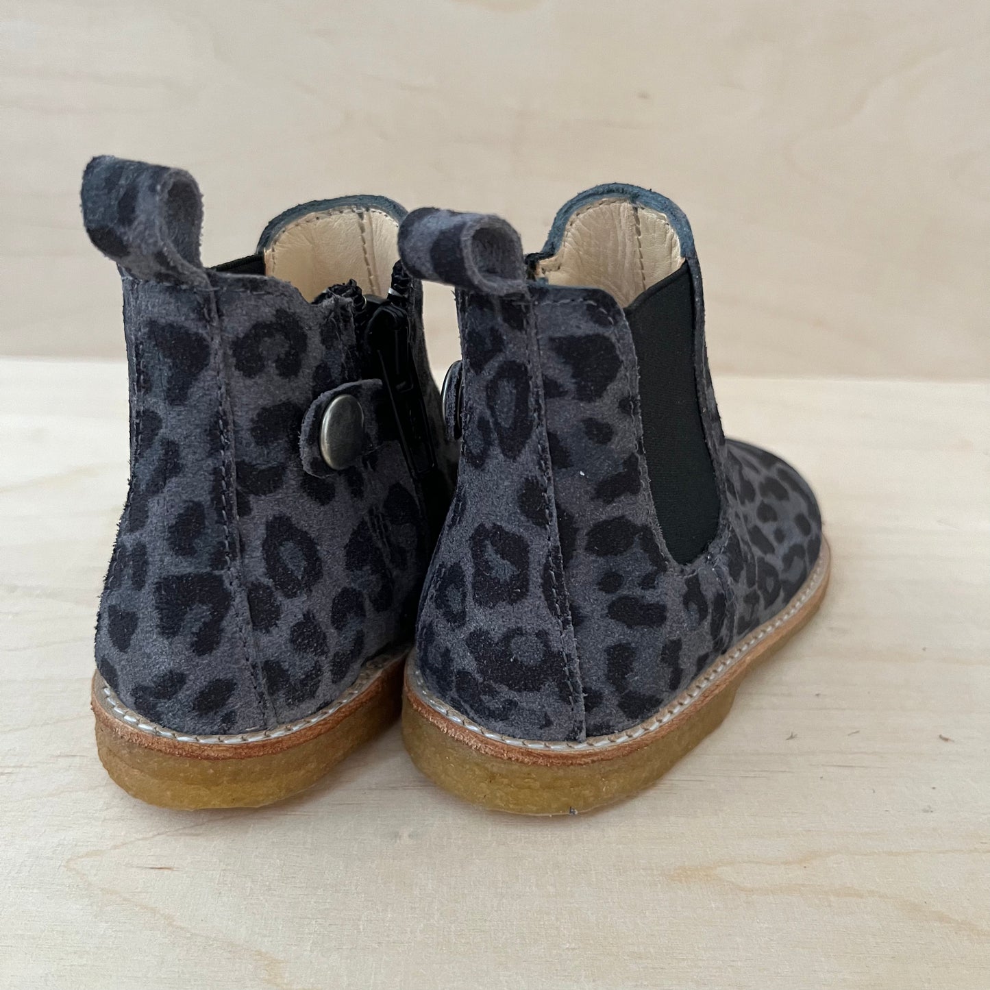 ANGULUS - stapbottine - suede leder - grey leopard