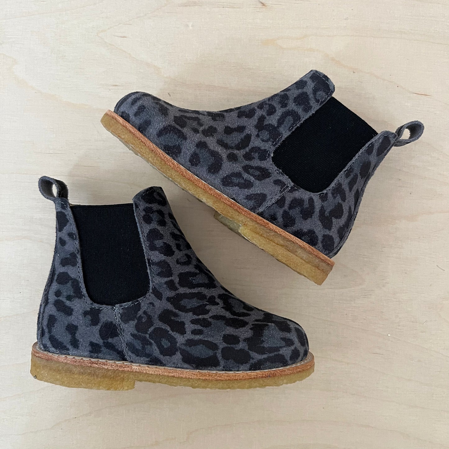 ANGULUS - stapbottine - suede leder - grey leopard