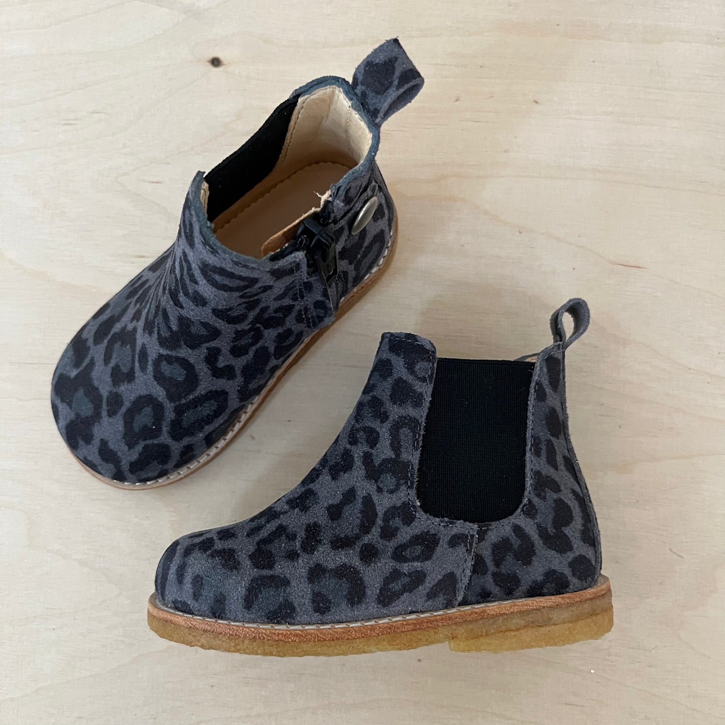 ANGULUS - stapbottine - suede leder - grey leopard