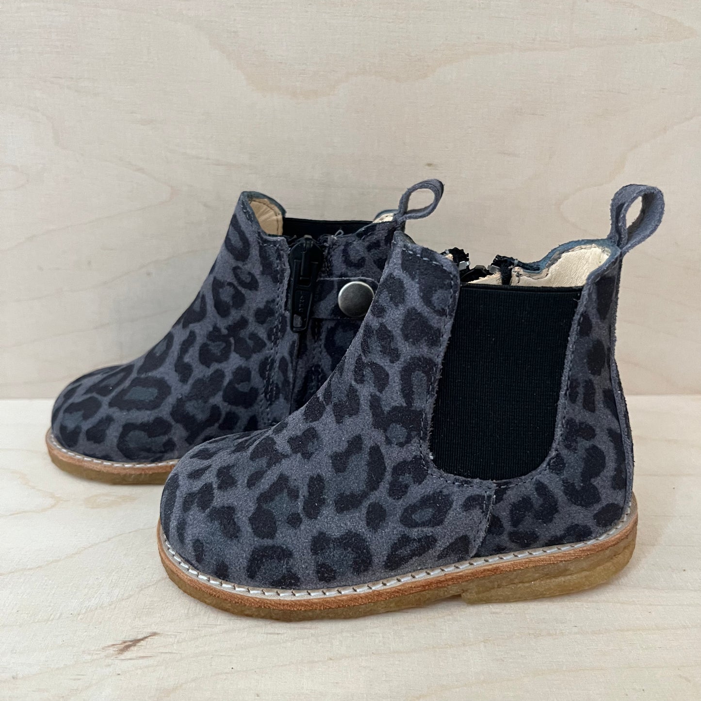 ANGULUS - stapbottine - suede leder - grey leopard