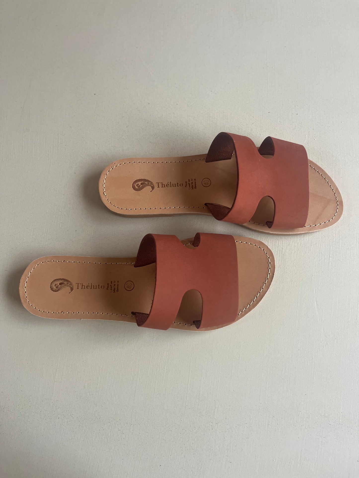 sophie slipper - nubuck terracota