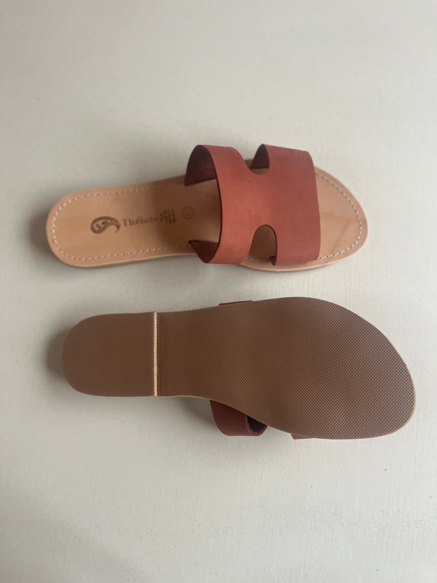 sophie slipper - nubuck terracota