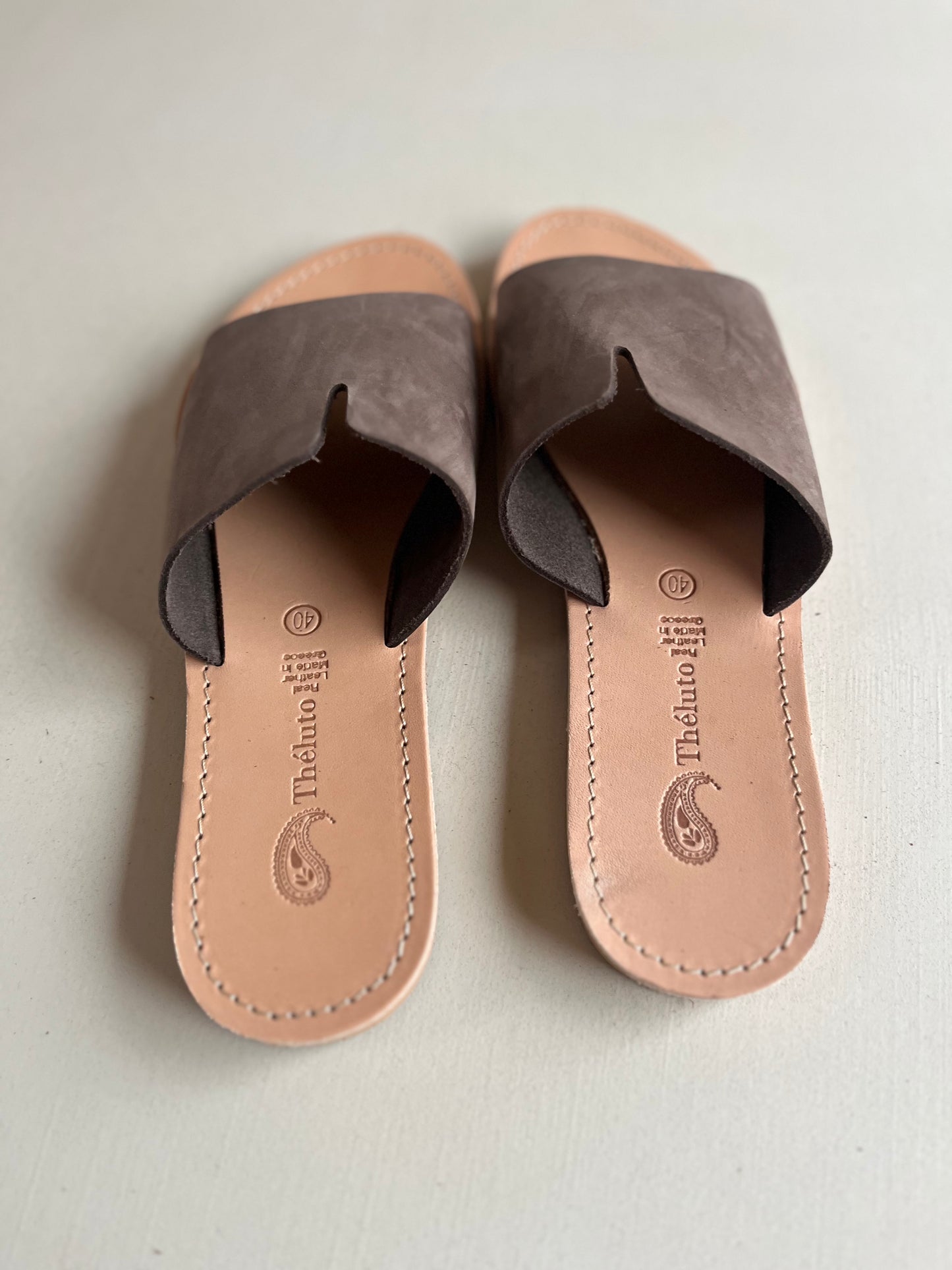 perrine slipper - nubuck marron