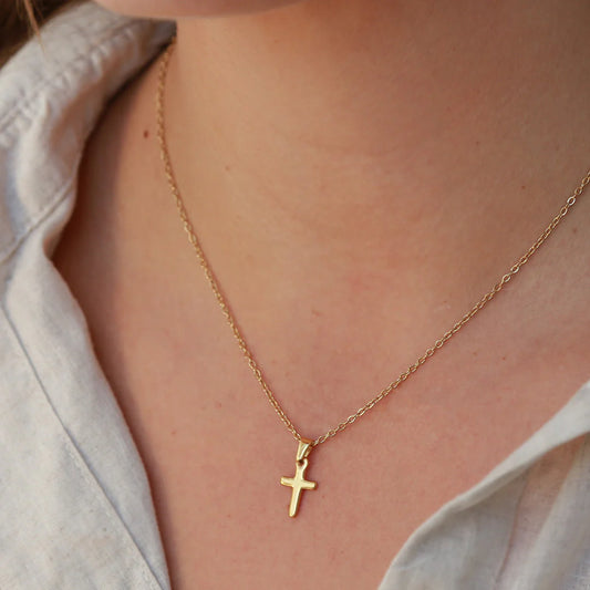 Gouden ketting kruisje