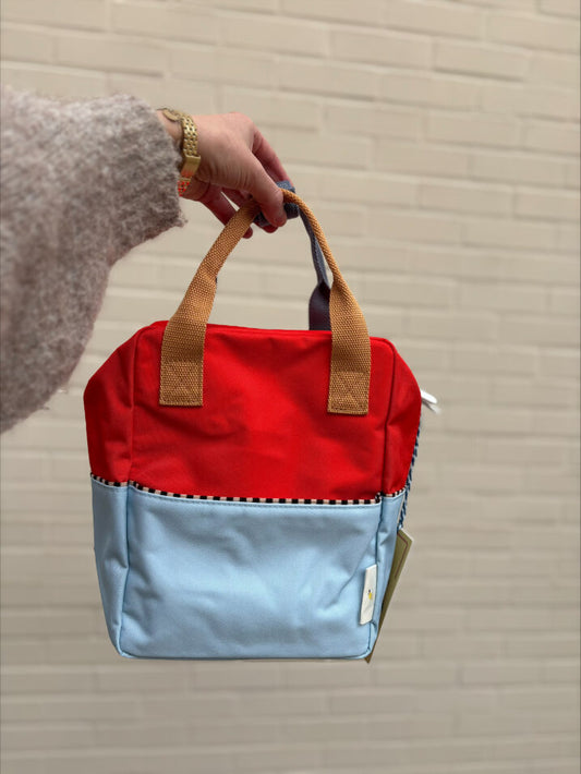 Sticky lemon backpack small colourblocking red blue