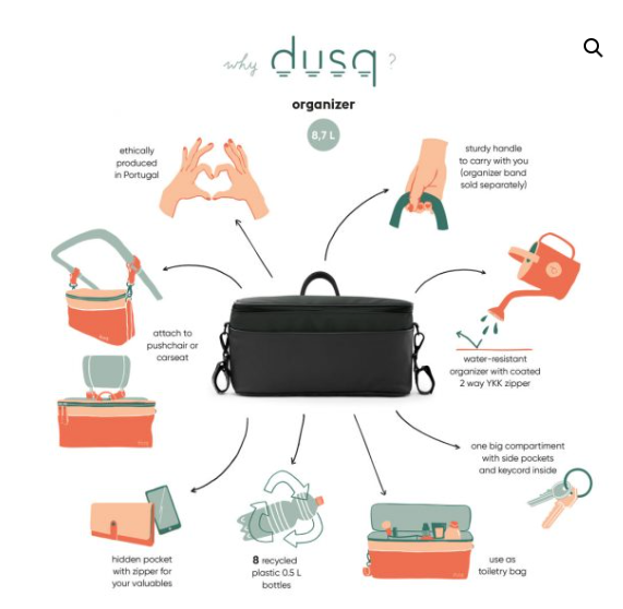 DUSQ - organizer - sunset cognac