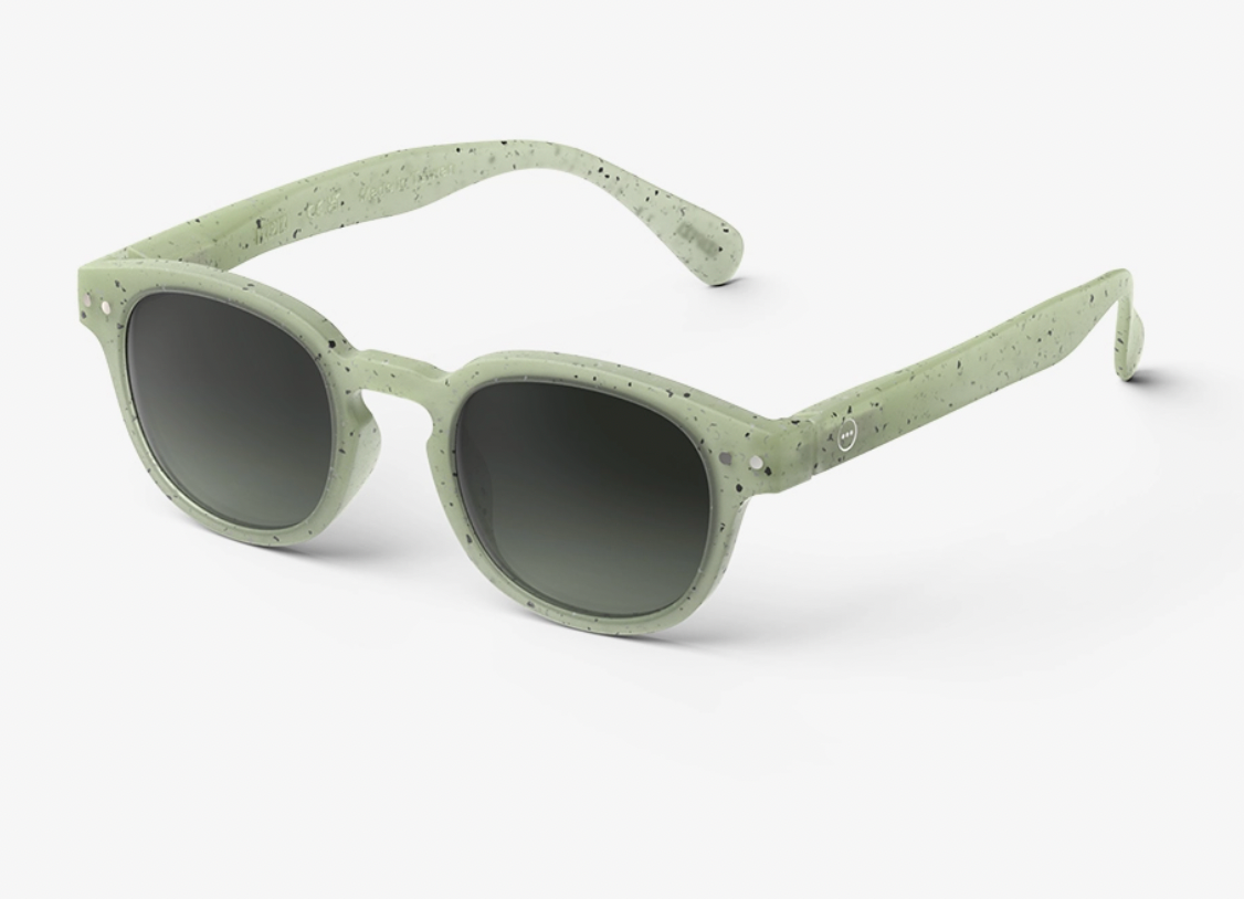 #C zonnebril - dyed green - junior