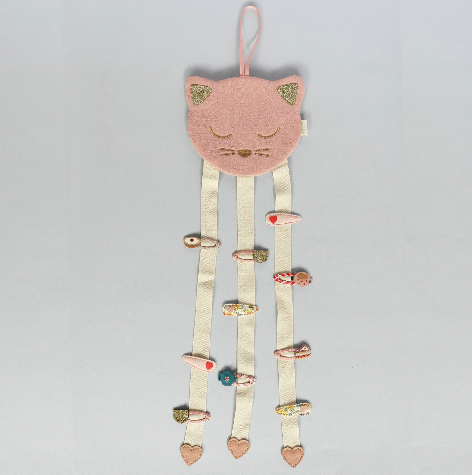 clara cat 3 ribbon clip hanger