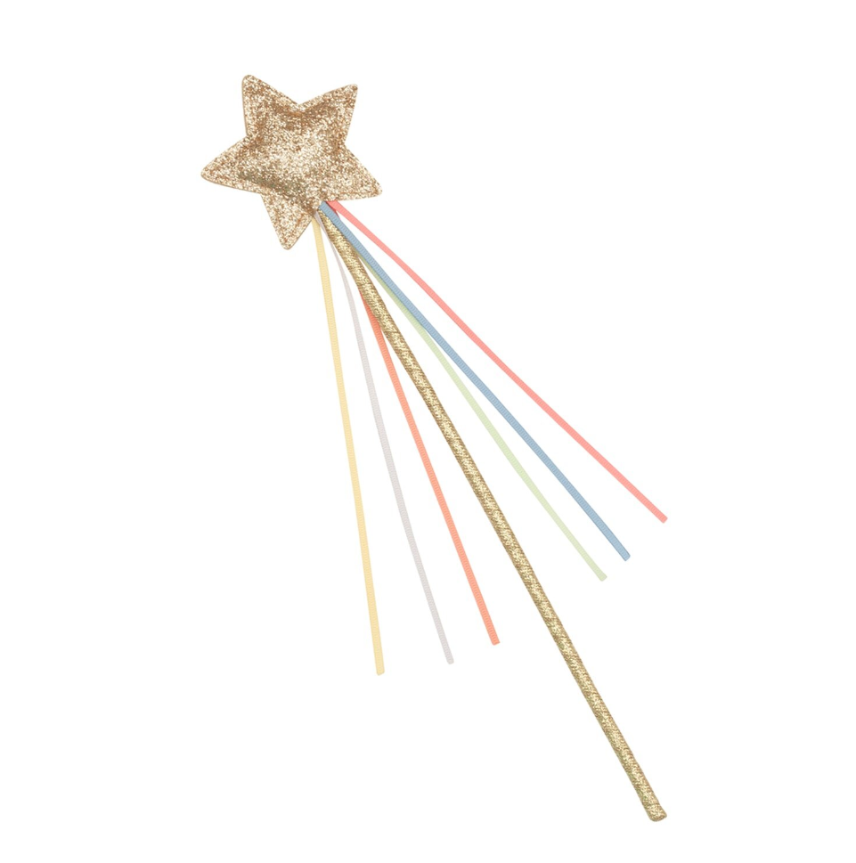 rainbow glitter star wand - toverstok