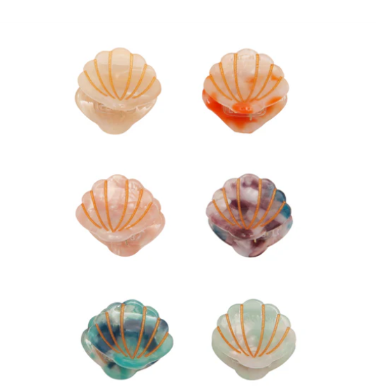 mini shell claw clips