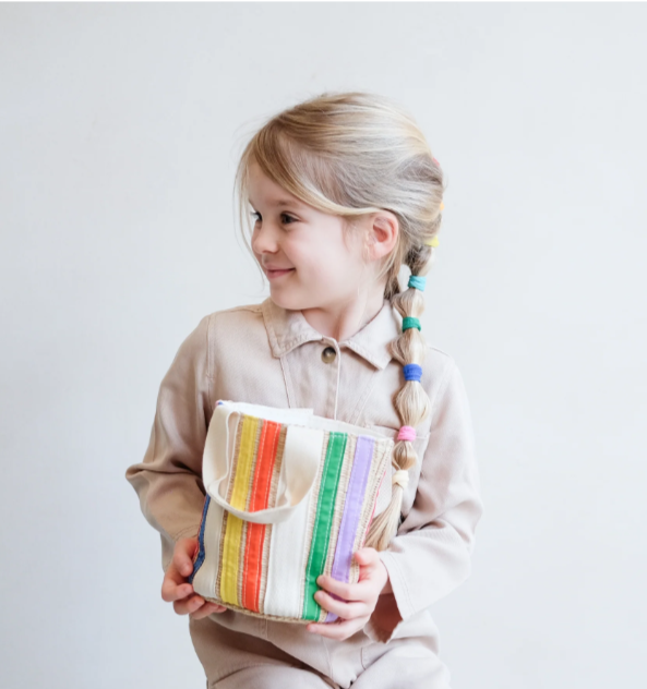 tasje, rainbow ribbon