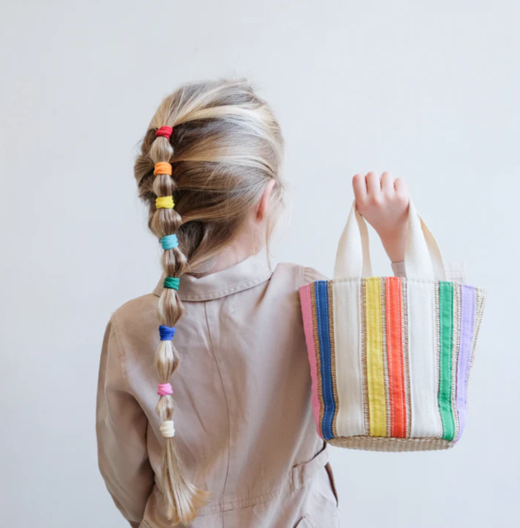 tasje, rainbow ribbon