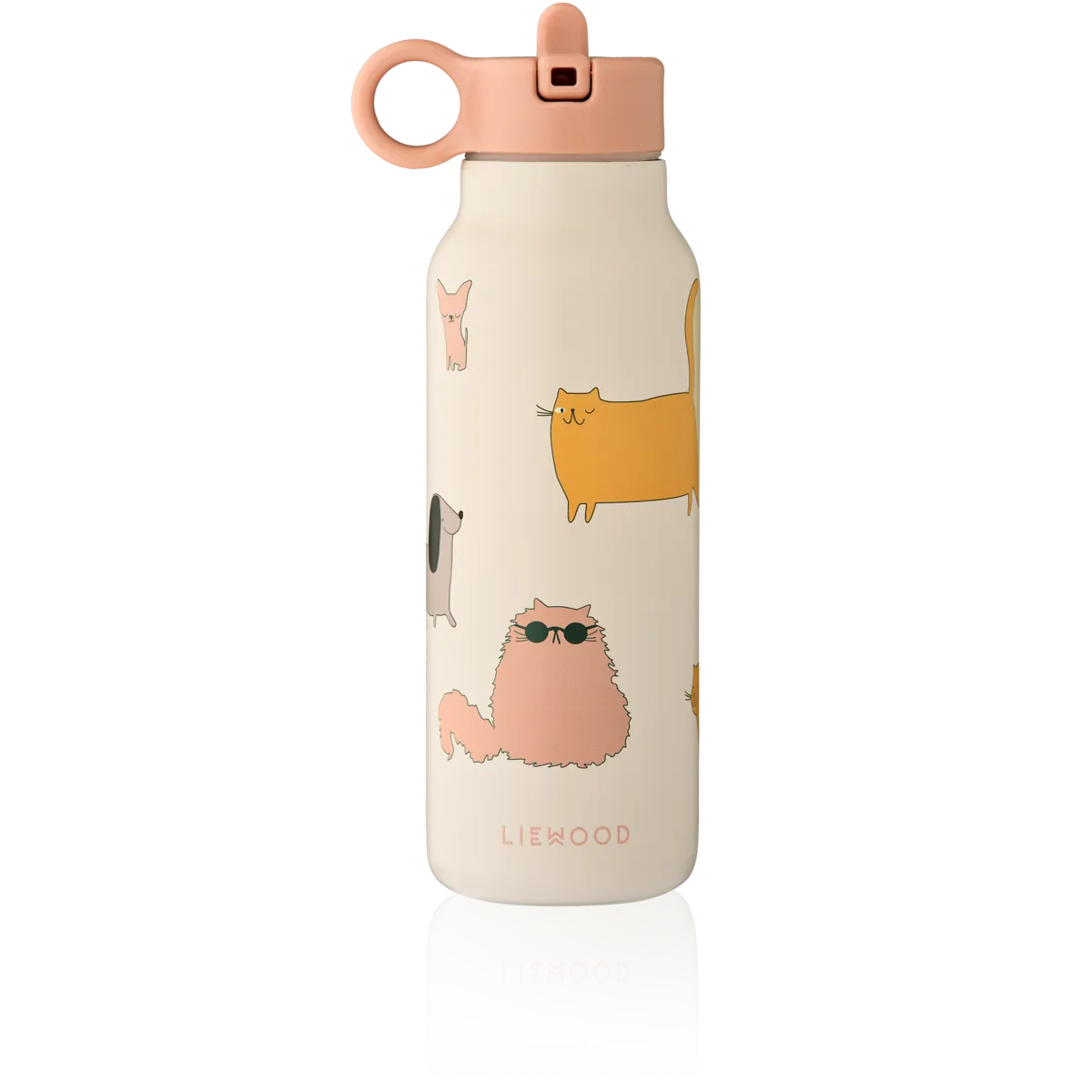 Liewood water bottle cats & dogs