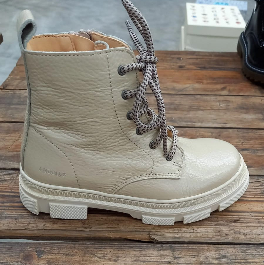 veterbottine, beige dikke zool