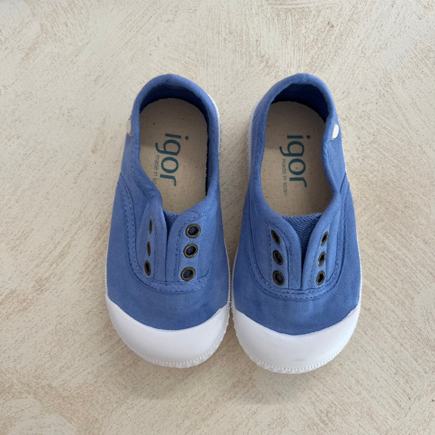 IGOR - speelschoen canvas - jeans blauw, licht TURNPANTOFFEL