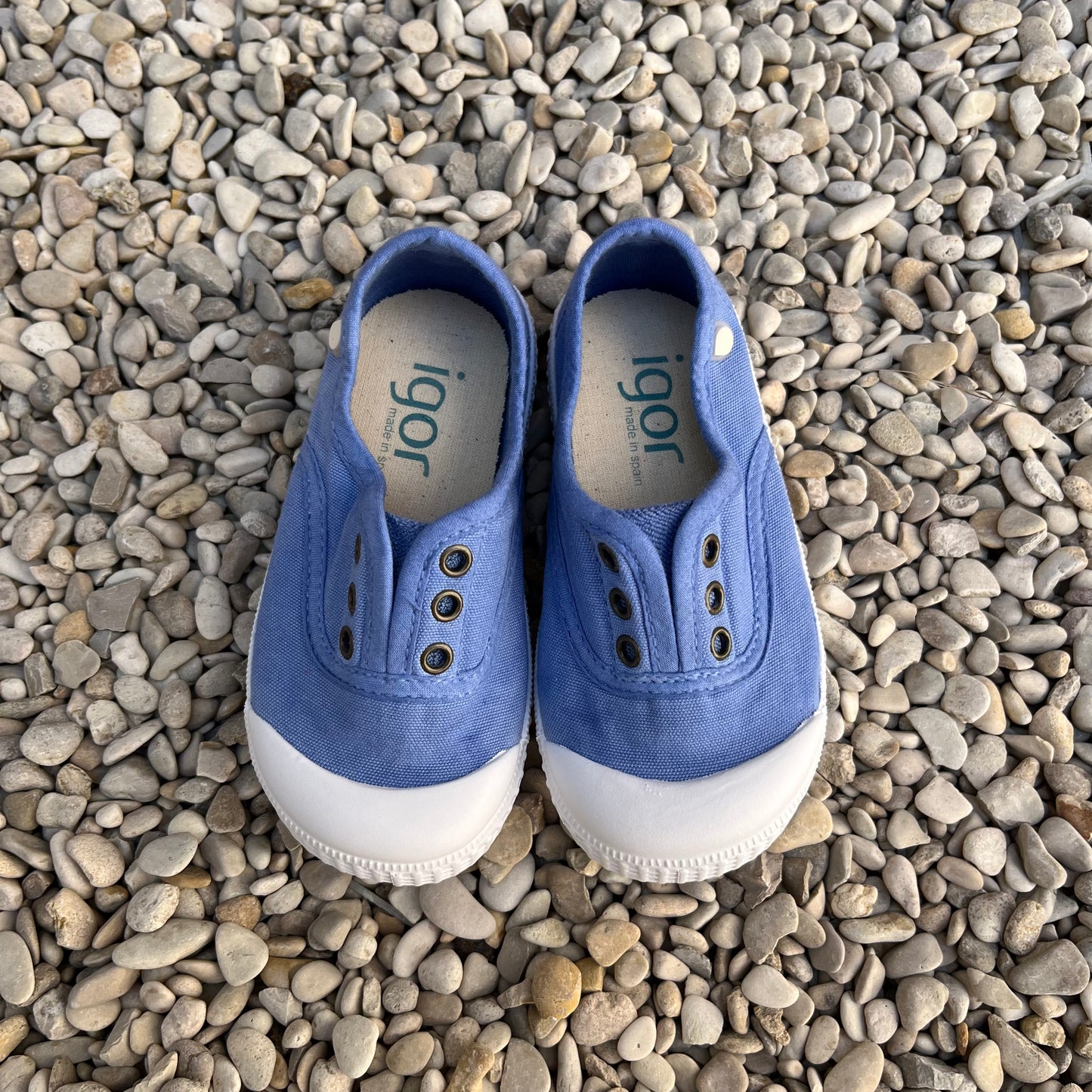 IGOR - speelschoen canvas - jeans blauw, licht TURNPANTOFFEL