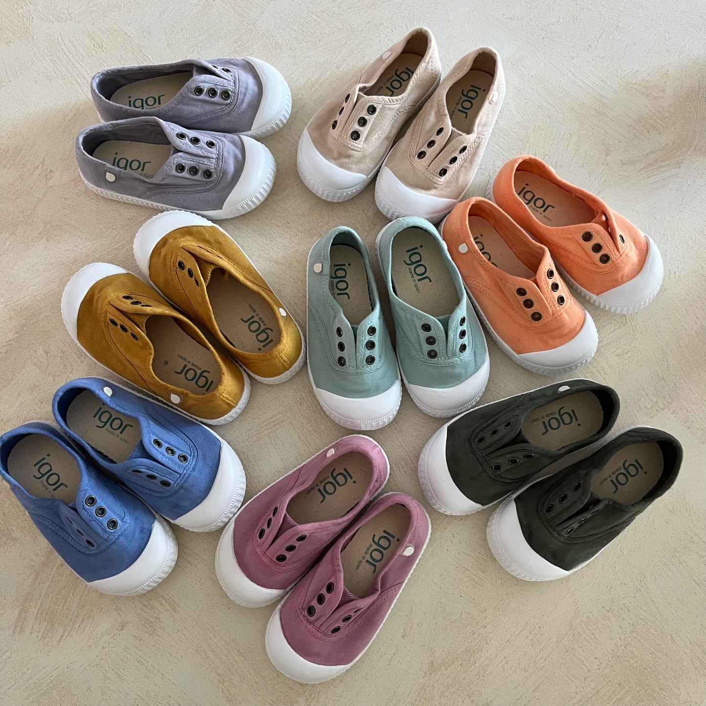 speelschoen canvas - mint