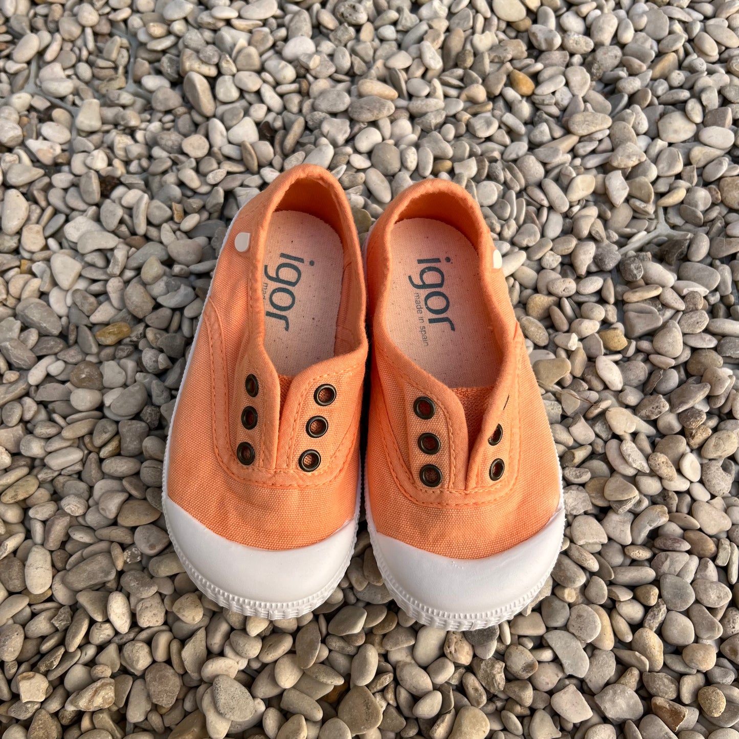 speelschoen canvas - apricot