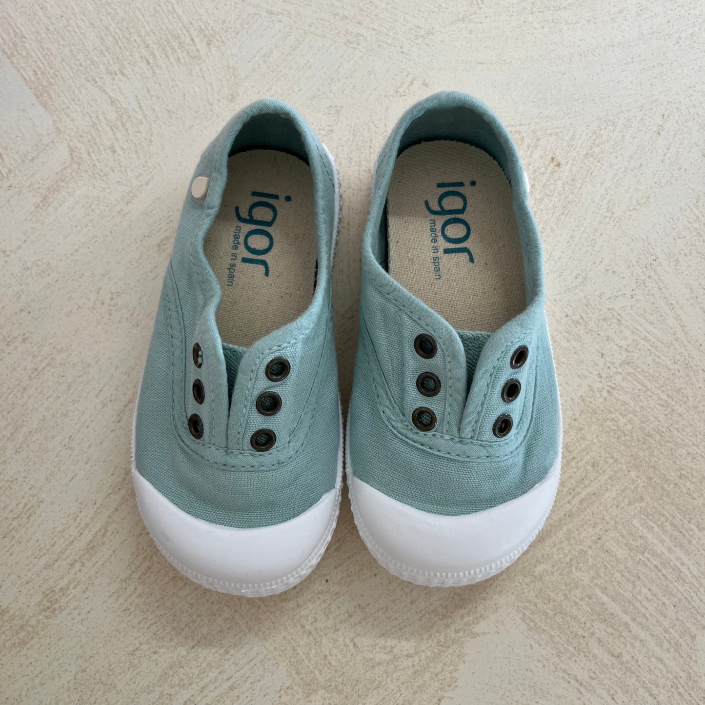 speelschoen canvas - mint