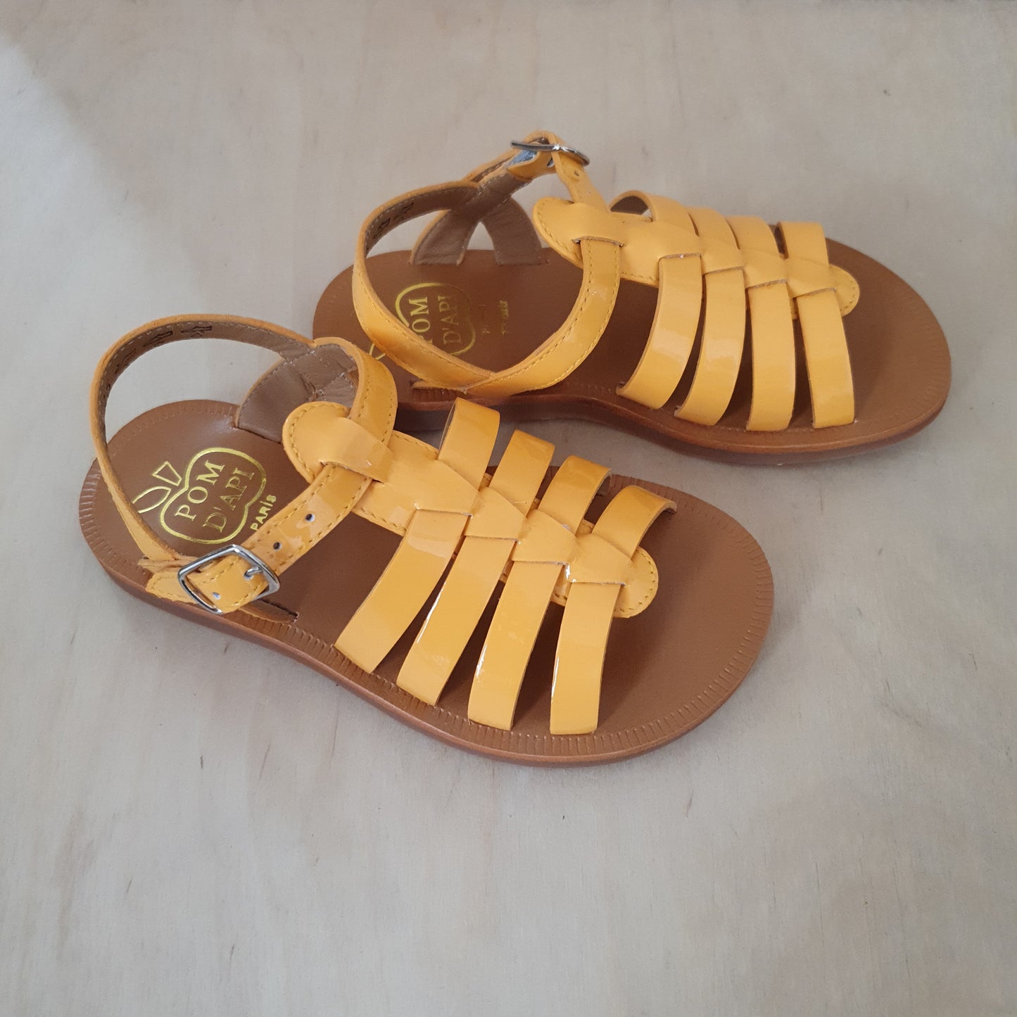 sandaal plagette strap - vernis mango