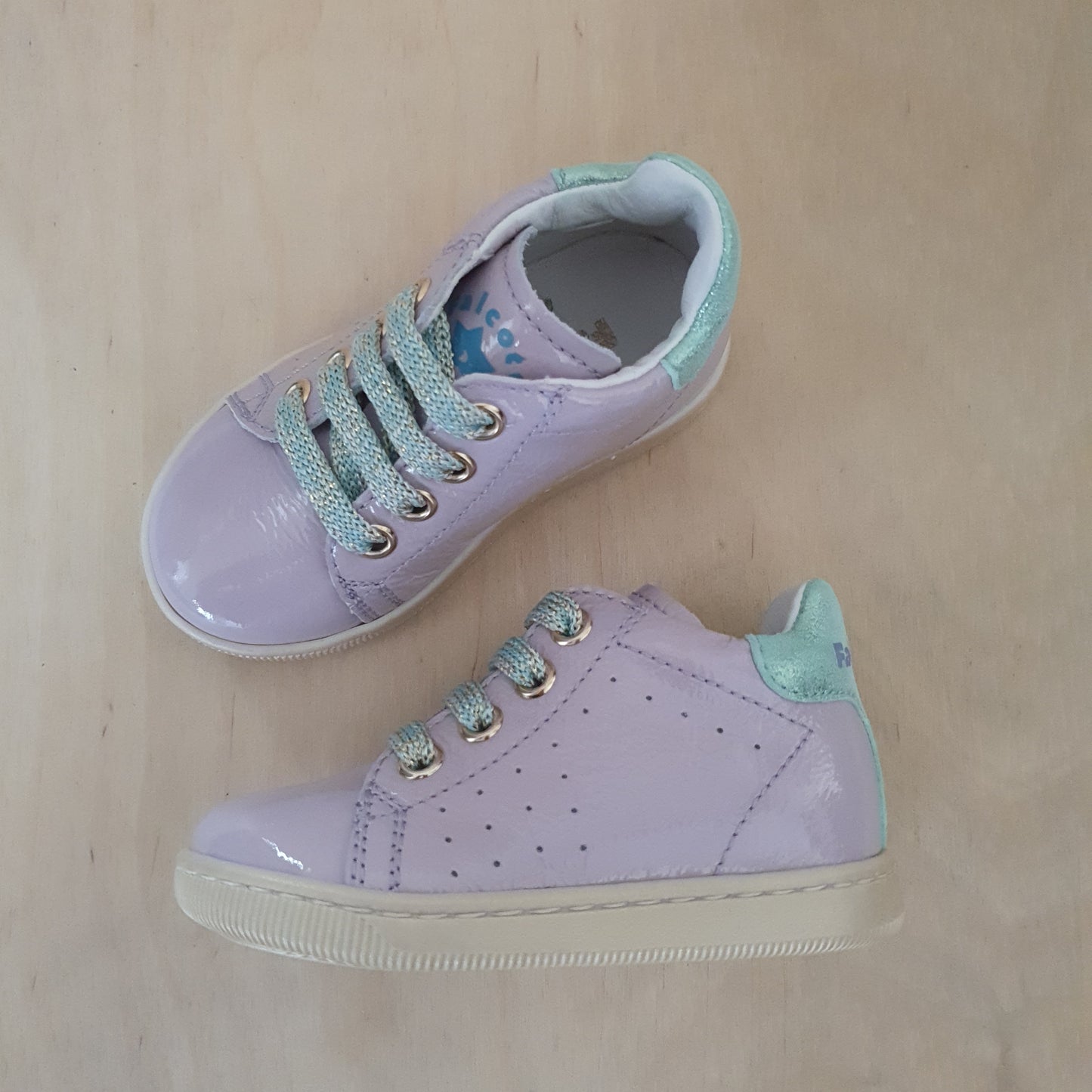 FALCOTTO - stapsneaker adam - naplak lilac caribi