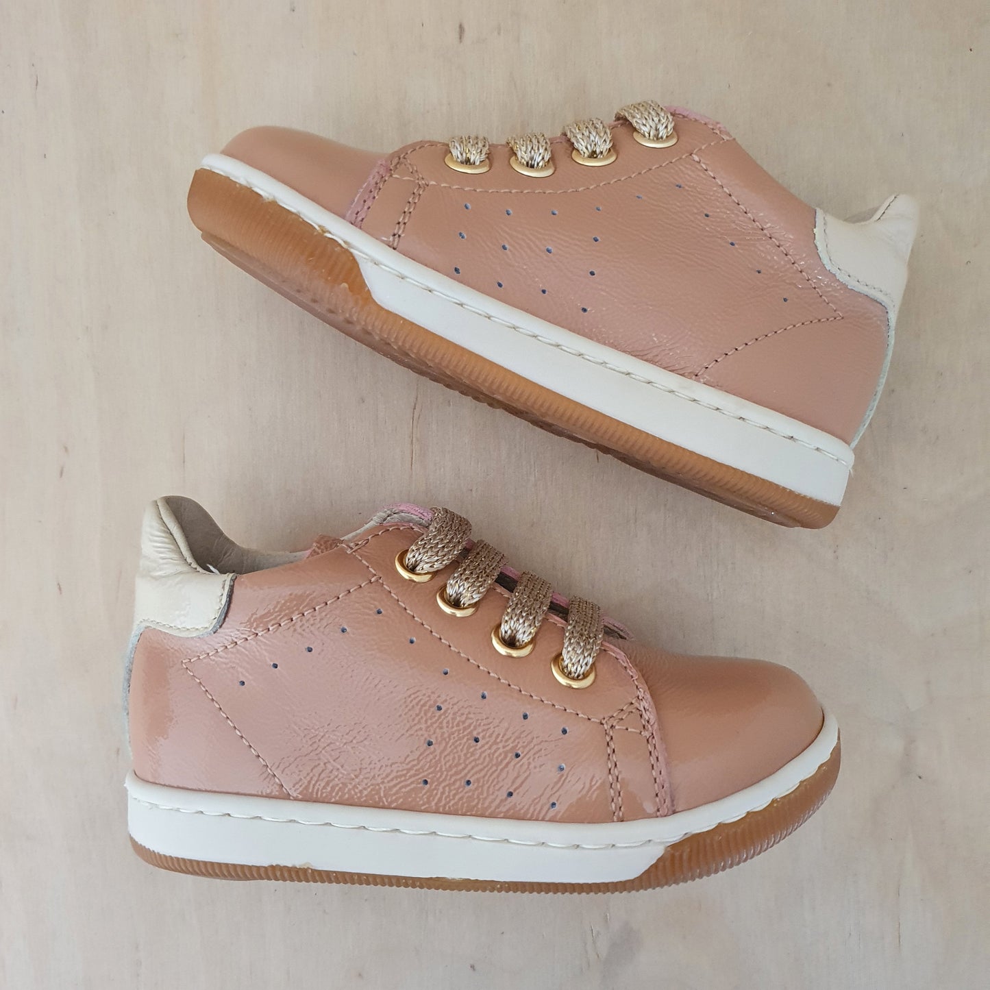 FALCOTTO - stapsneaker adam - naplak rose milk