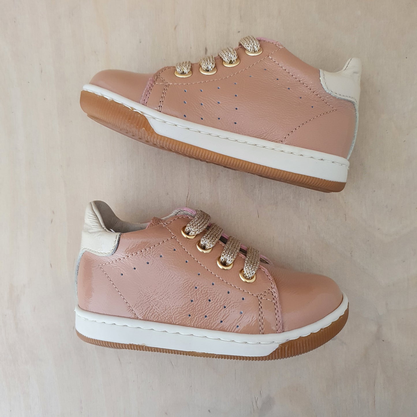 FALCOTTO - stapsneaker adam - naplak rose milk