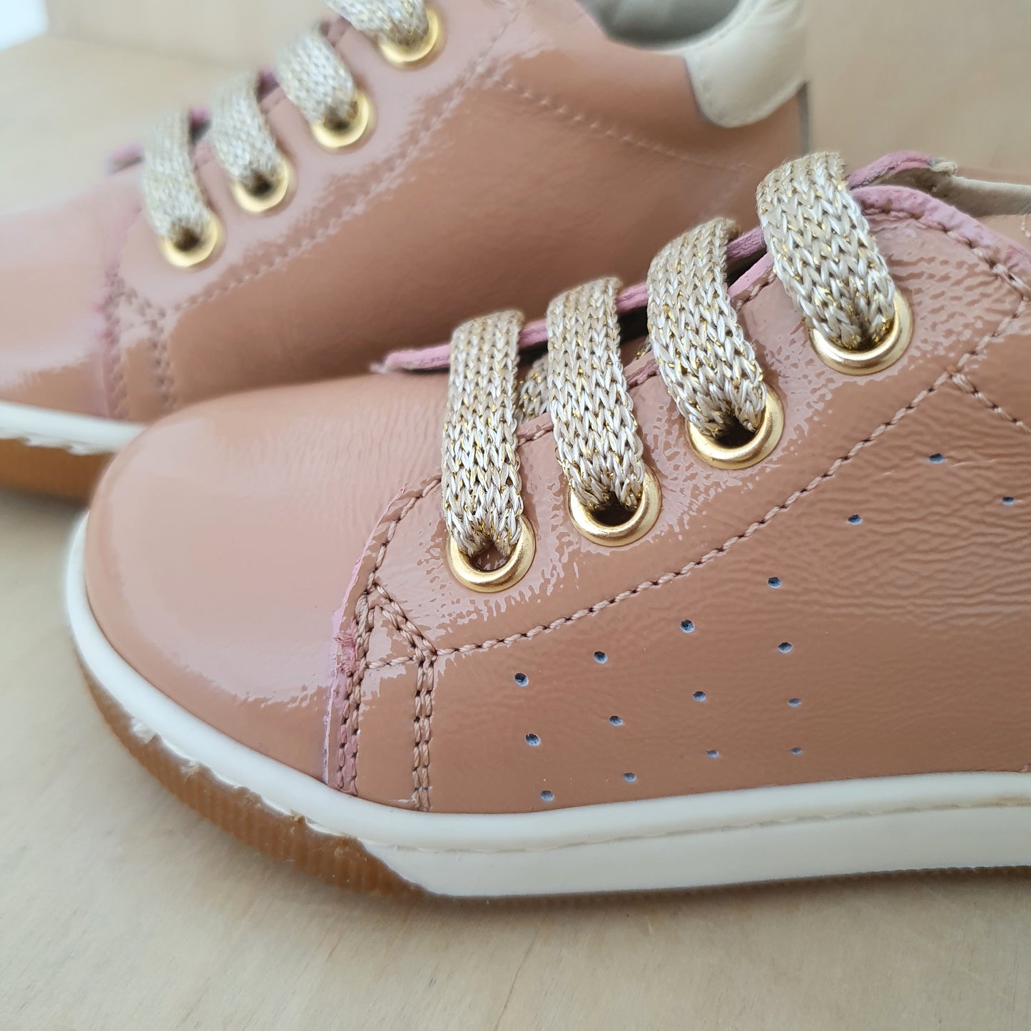 FALCOTTO - stapsneaker adam - naplak rose milk