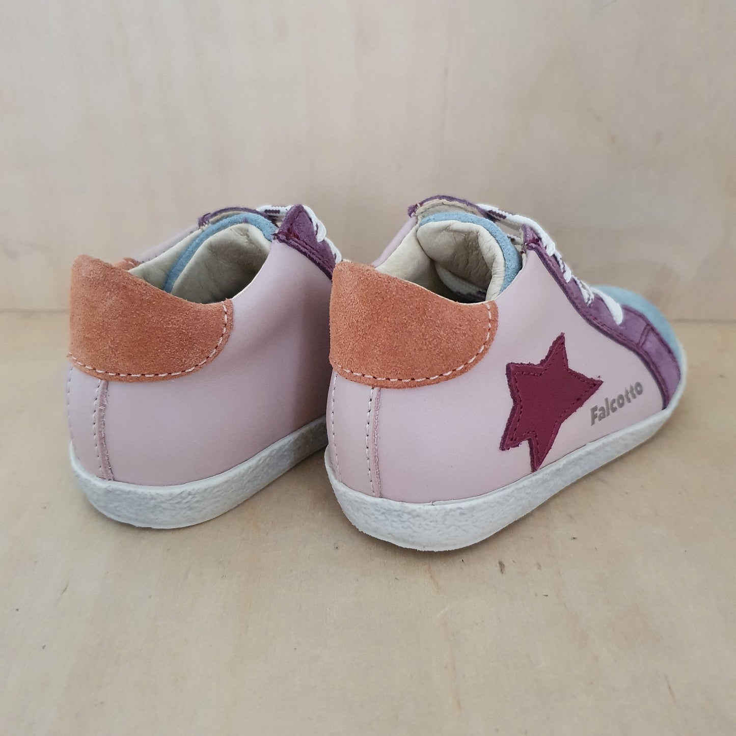 FALCOTTO - stapsneaker alnoite high - eyelets artic cipria