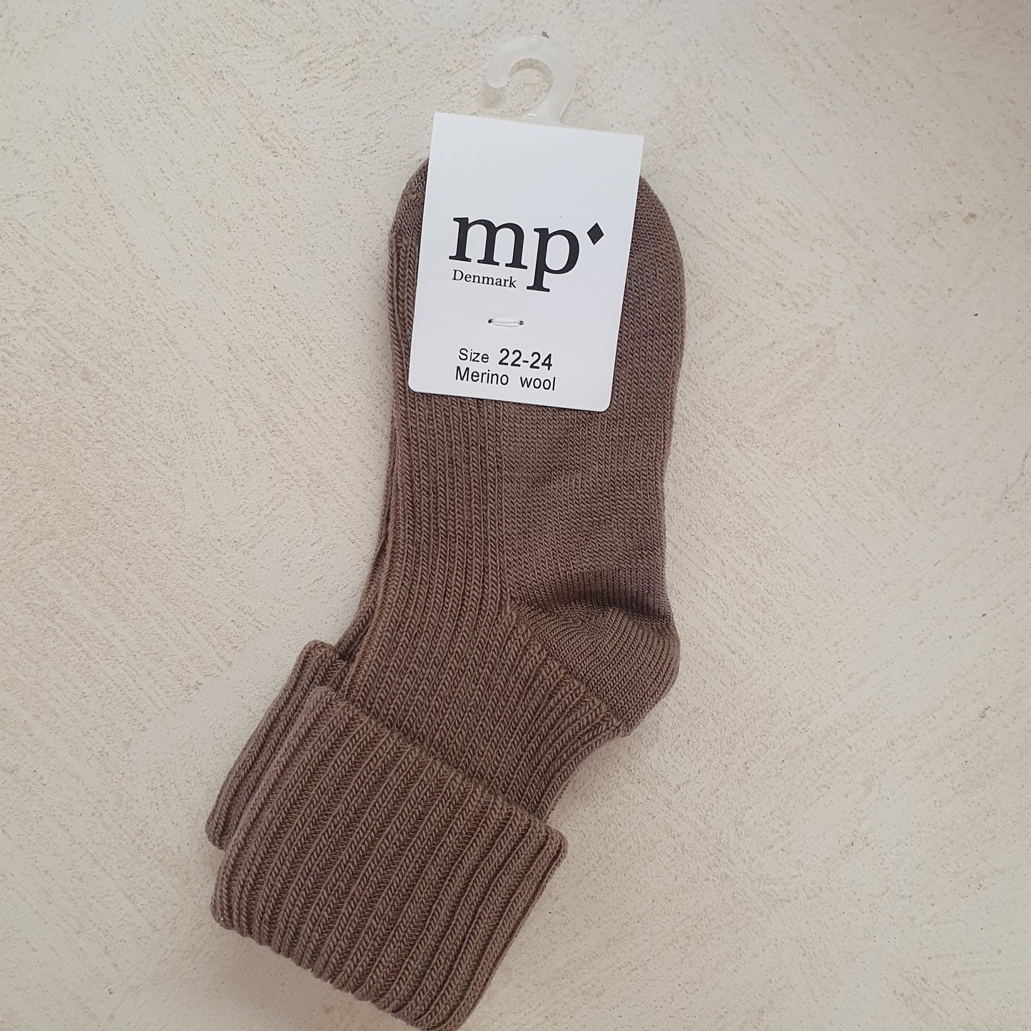 kous, merino wool - brown sienna 76