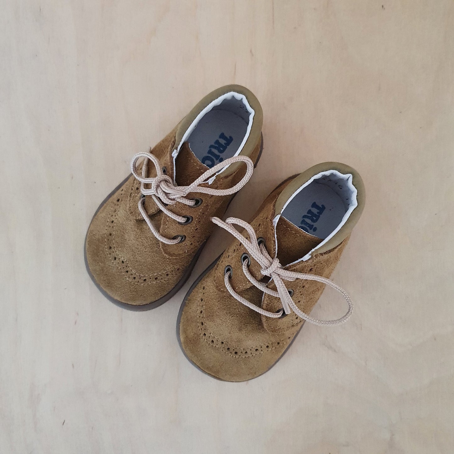 stapschoen - kaki suede
