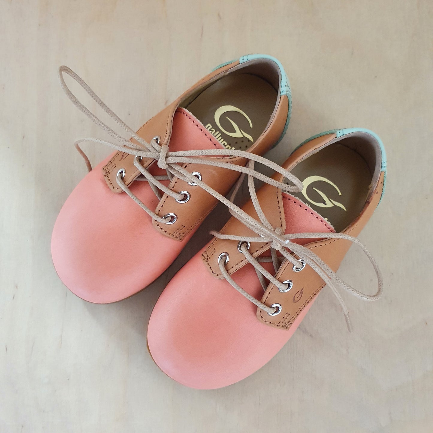 GALLUCCI - veterschoen fragola camel en mint