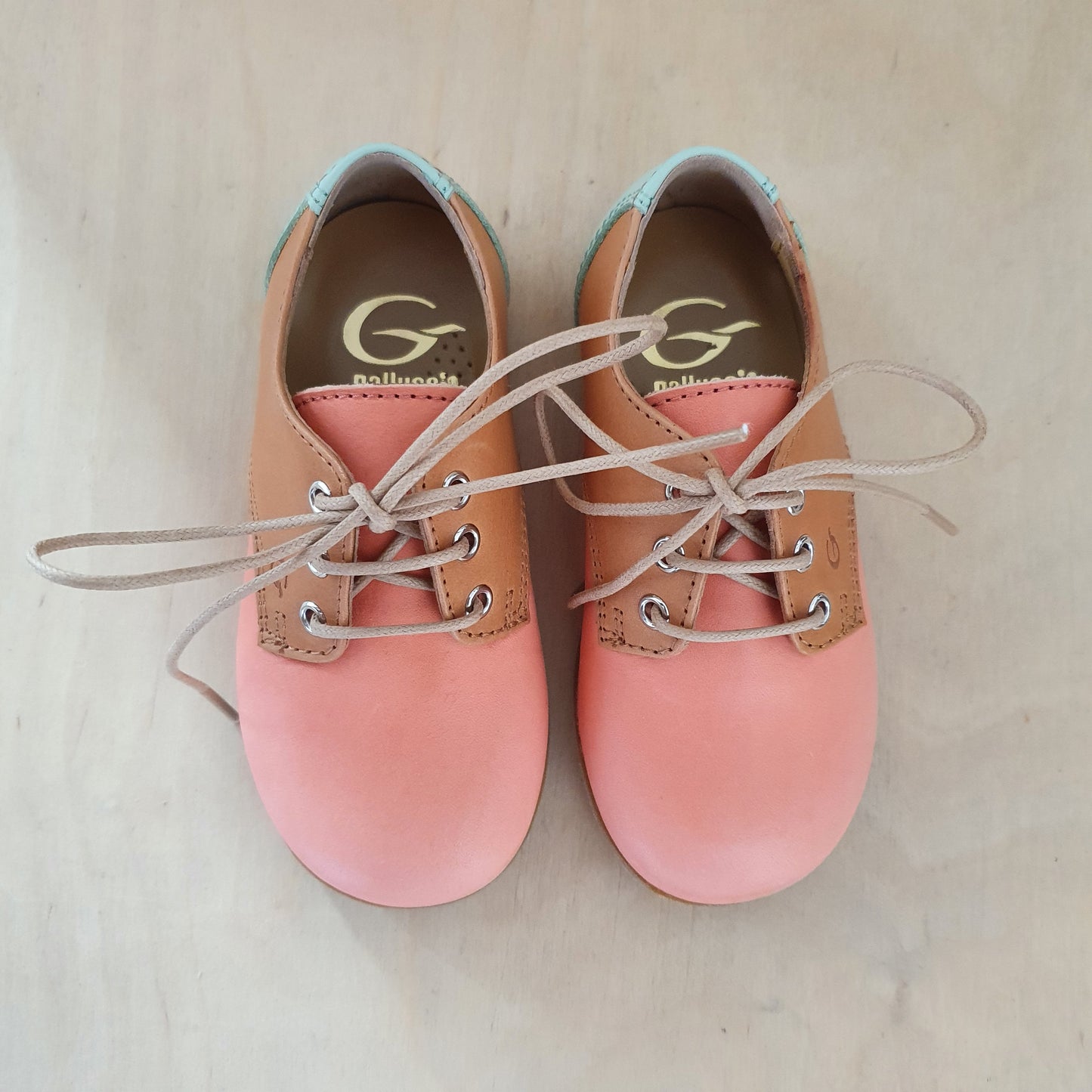 GALLUCCI - veterschoen fragola camel en mint