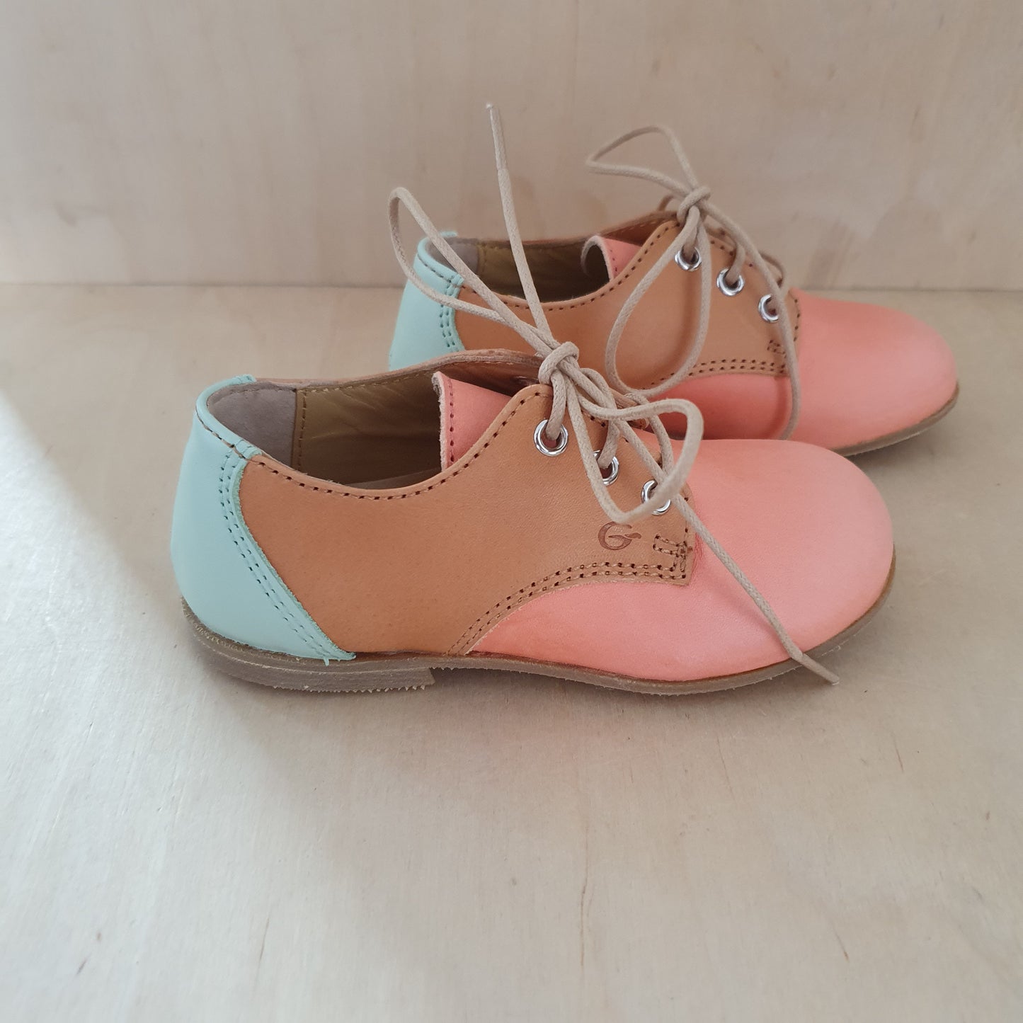 GALLUCCI - veterschoen fragola camel en mint