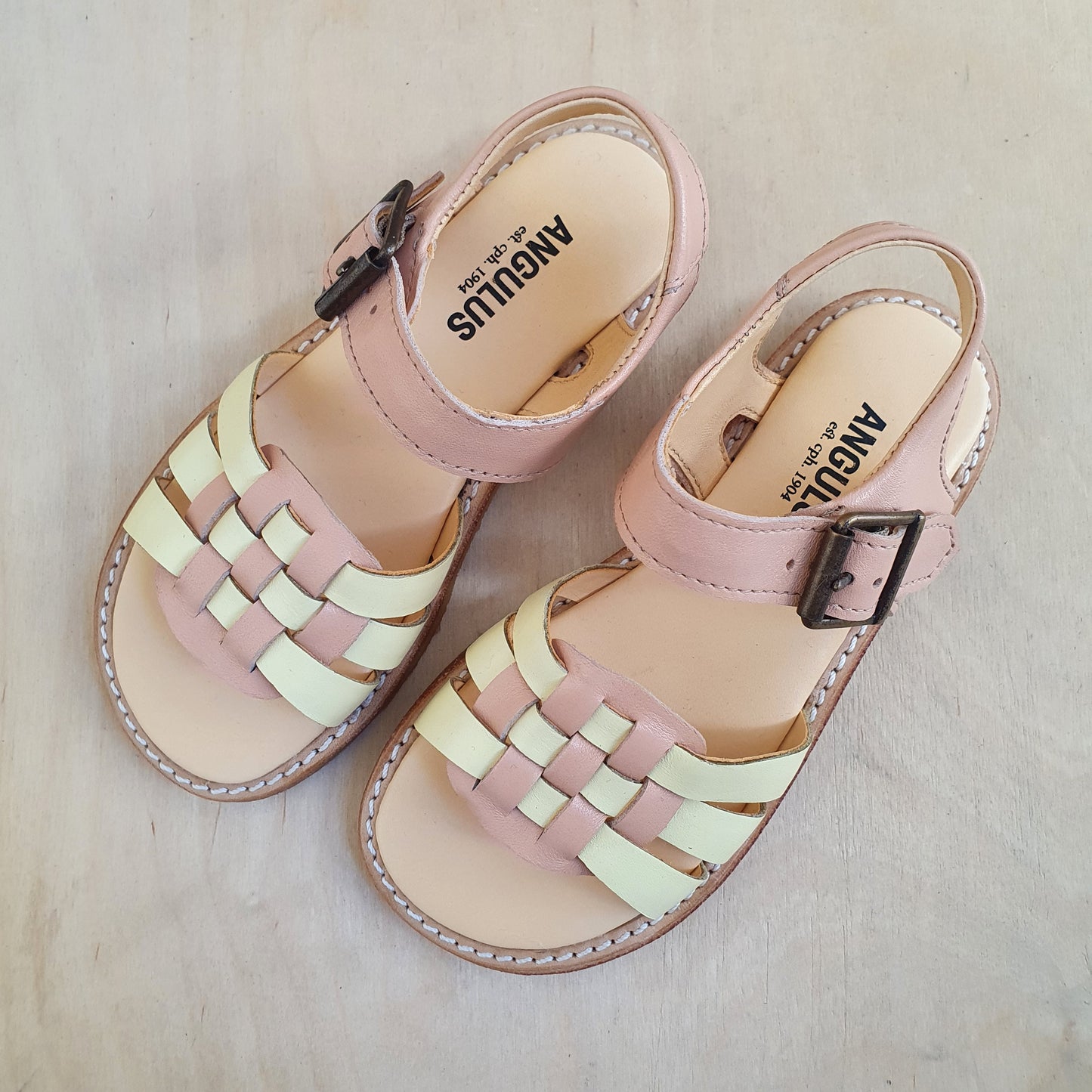 ANGULUS - sandaal met gesp - peach/yellow