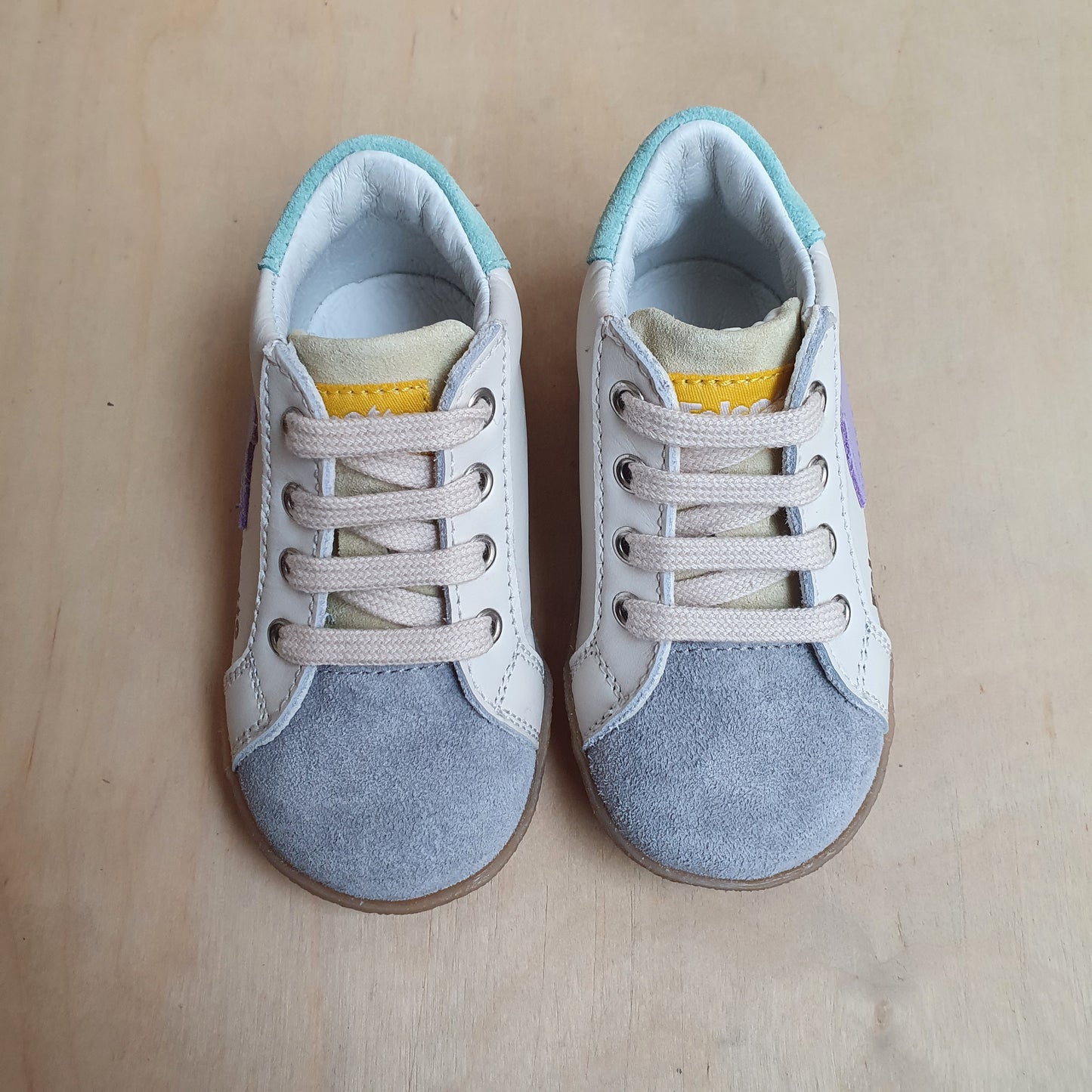 FALCOTTO - stapsneaker alnoite - grey milk caraibi