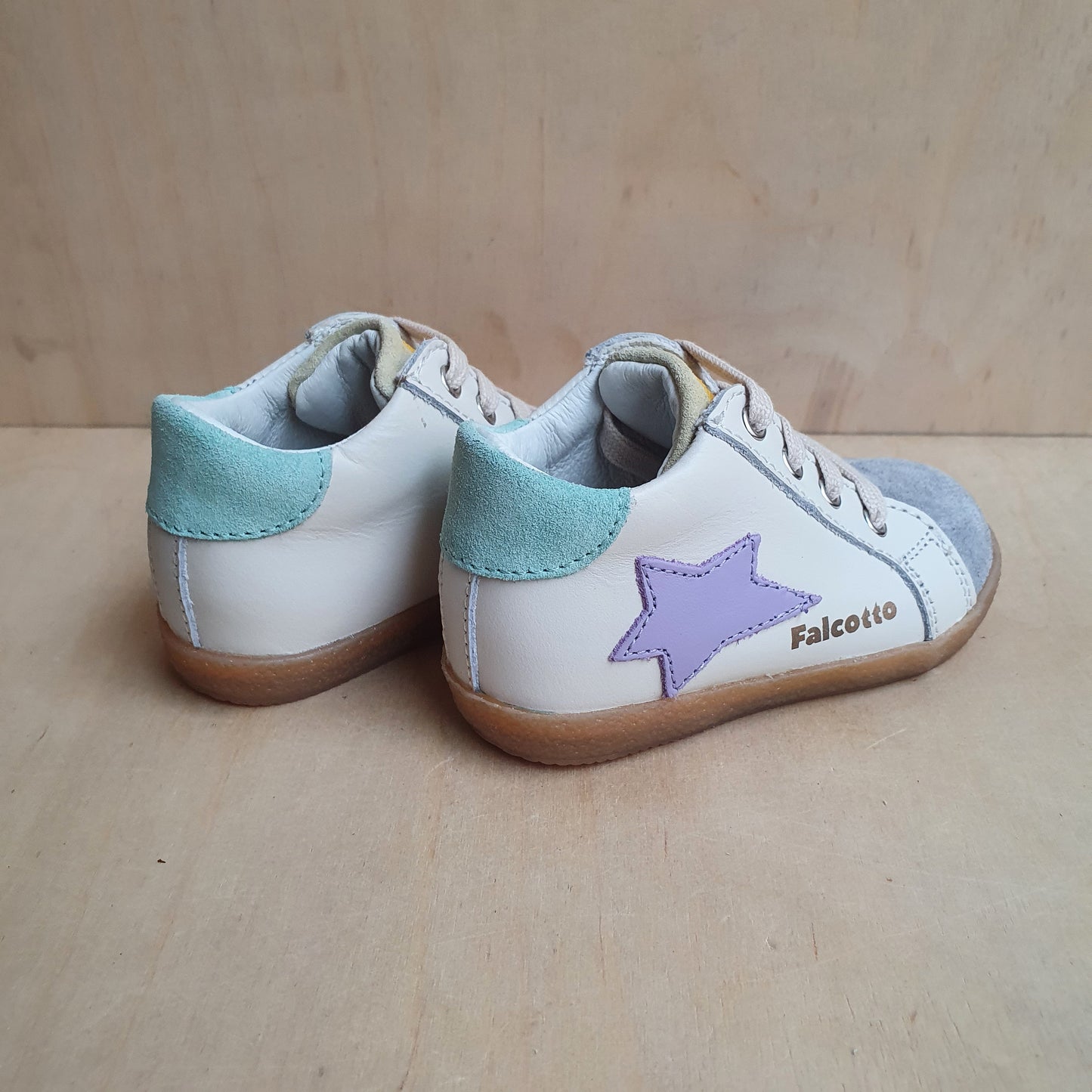 FALCOTTO - stapsneaker alnoite - grey milk caraibi