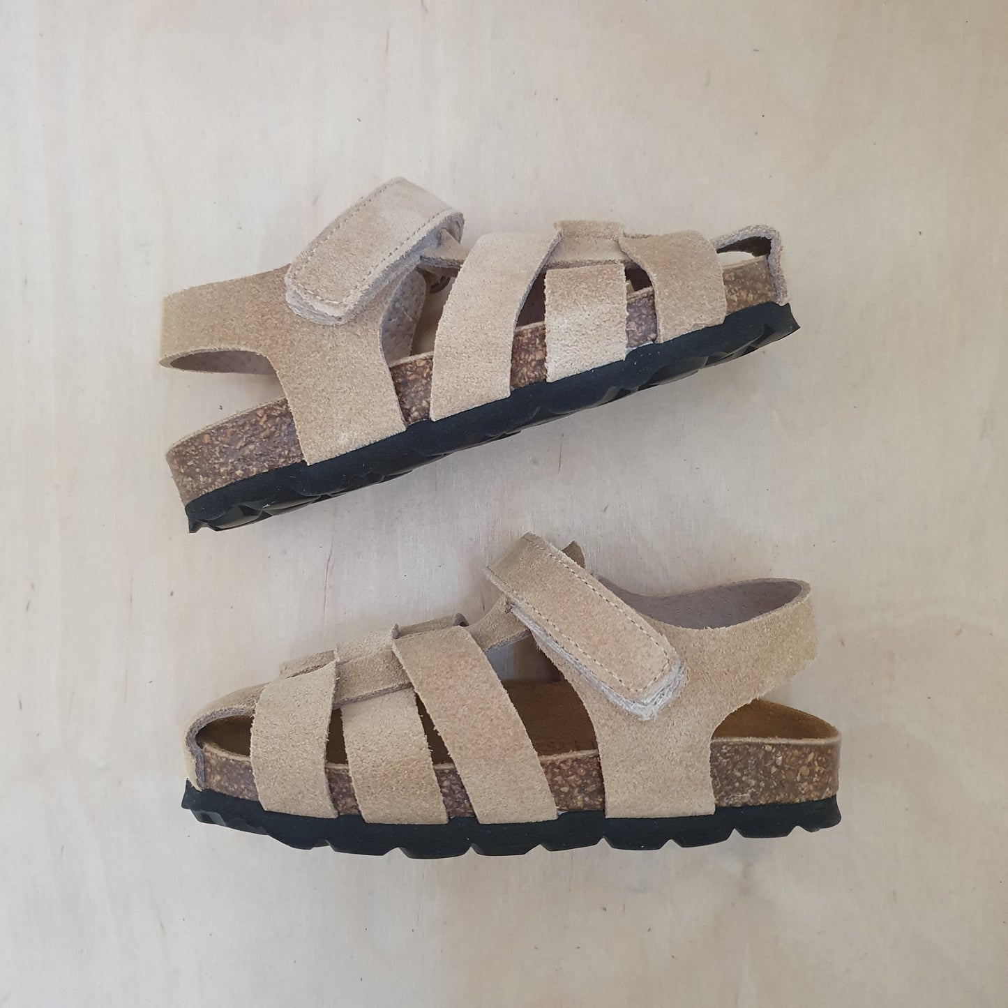 CONFETTI - sandaal bio - suede taupe