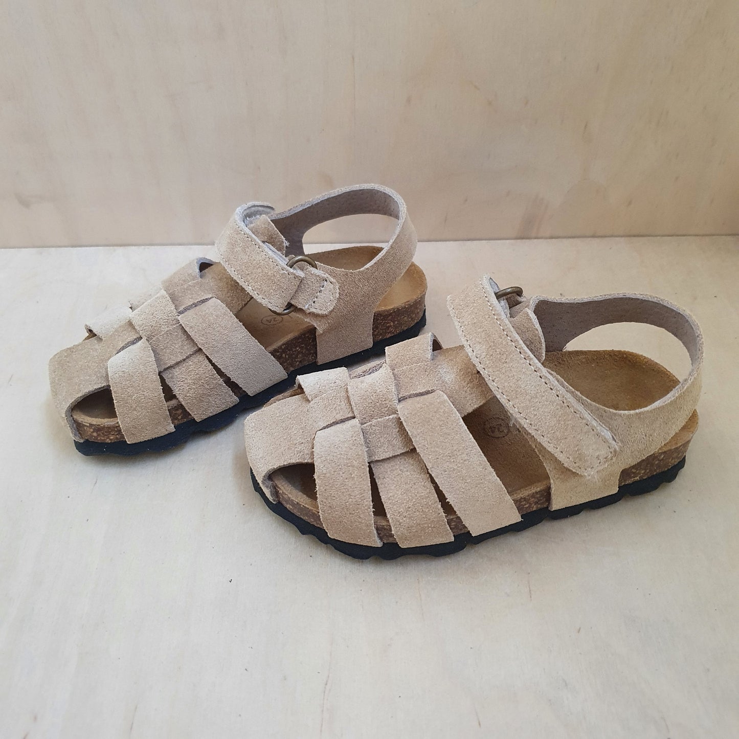 CONFETTI - sandaal bio - suede taupe