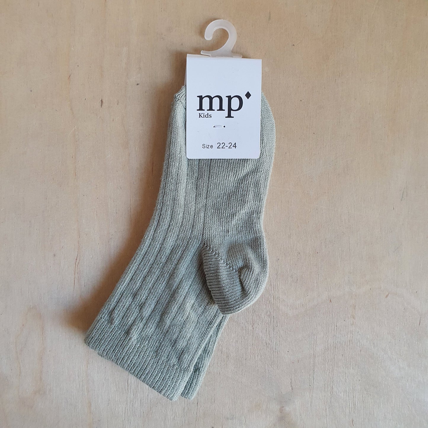 MP DENMARK - kous cotton rib - lichtgroen 3049
