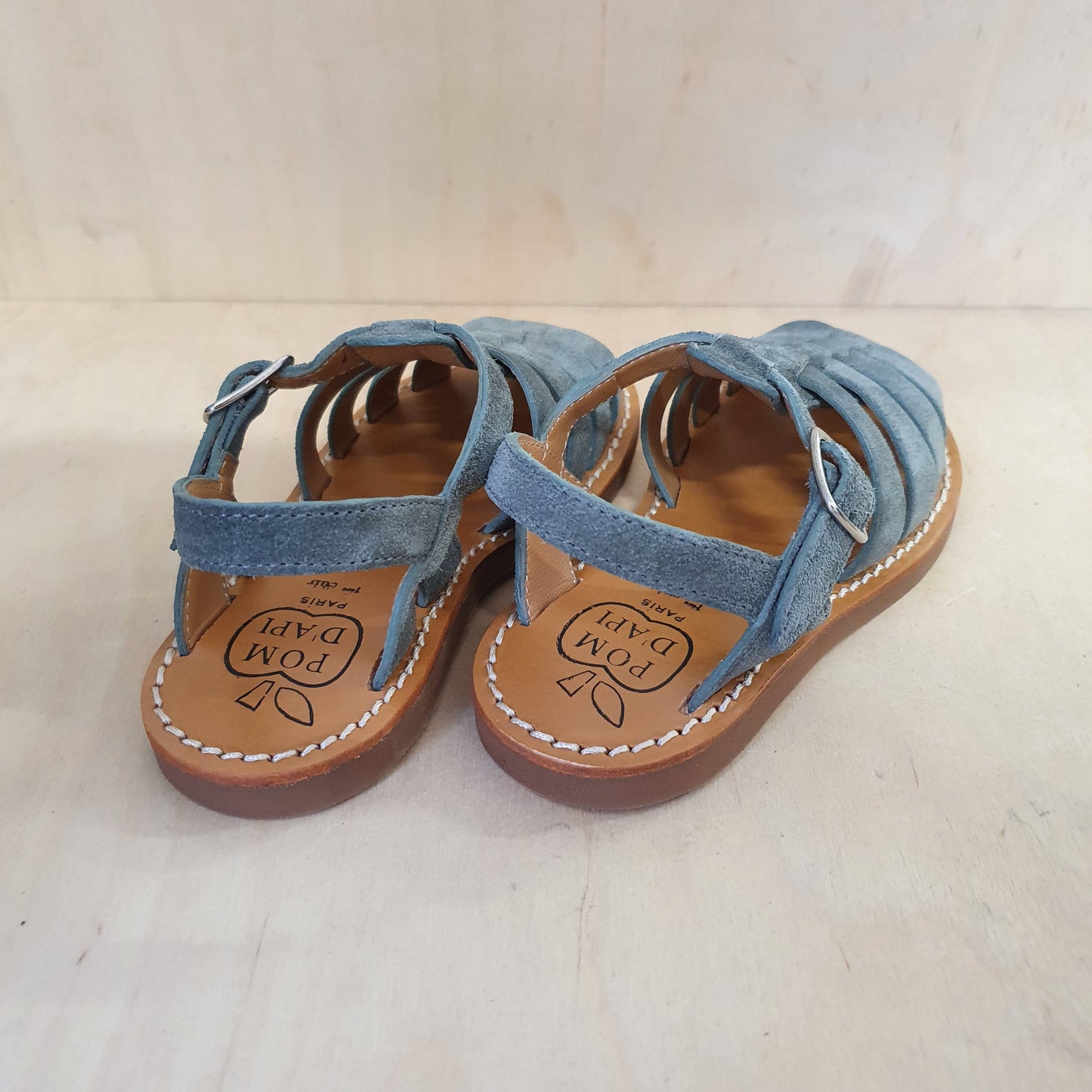 sandaal plage stitch dad - velour ciment